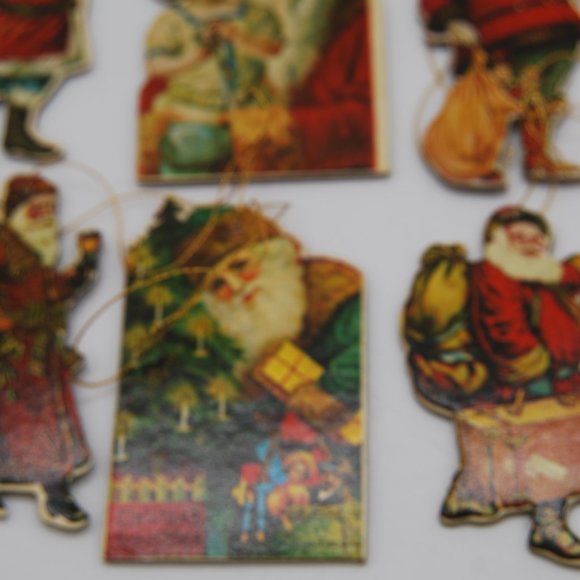 Retro 1970'sCardboard Christmas Ornaments/Decorations (Lot of 16) - Picture 3 of 10